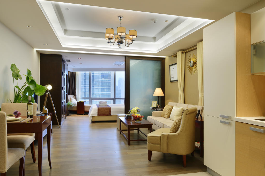 Yousu Hotel & Apartment Nanjing Xuanwu Lake Jinmao Plaza Branch Rom bilde